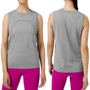 lululemon swiftly breeze gray muscle tank